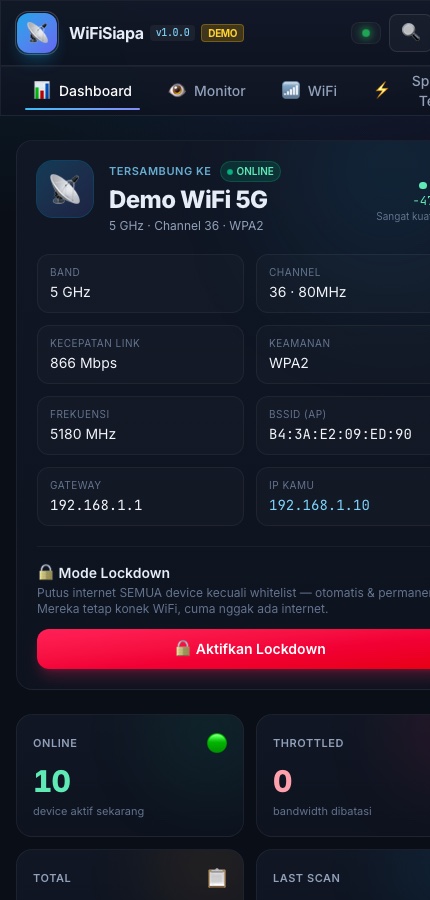 WiFiSiapa on a phone